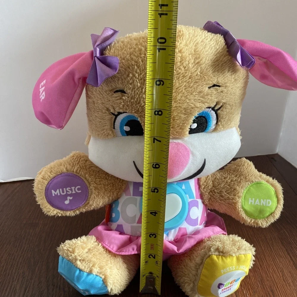 Fisher Price Laugh & Learn Smart Stages Puppy Sister Dog Plush Toy Tested 2017